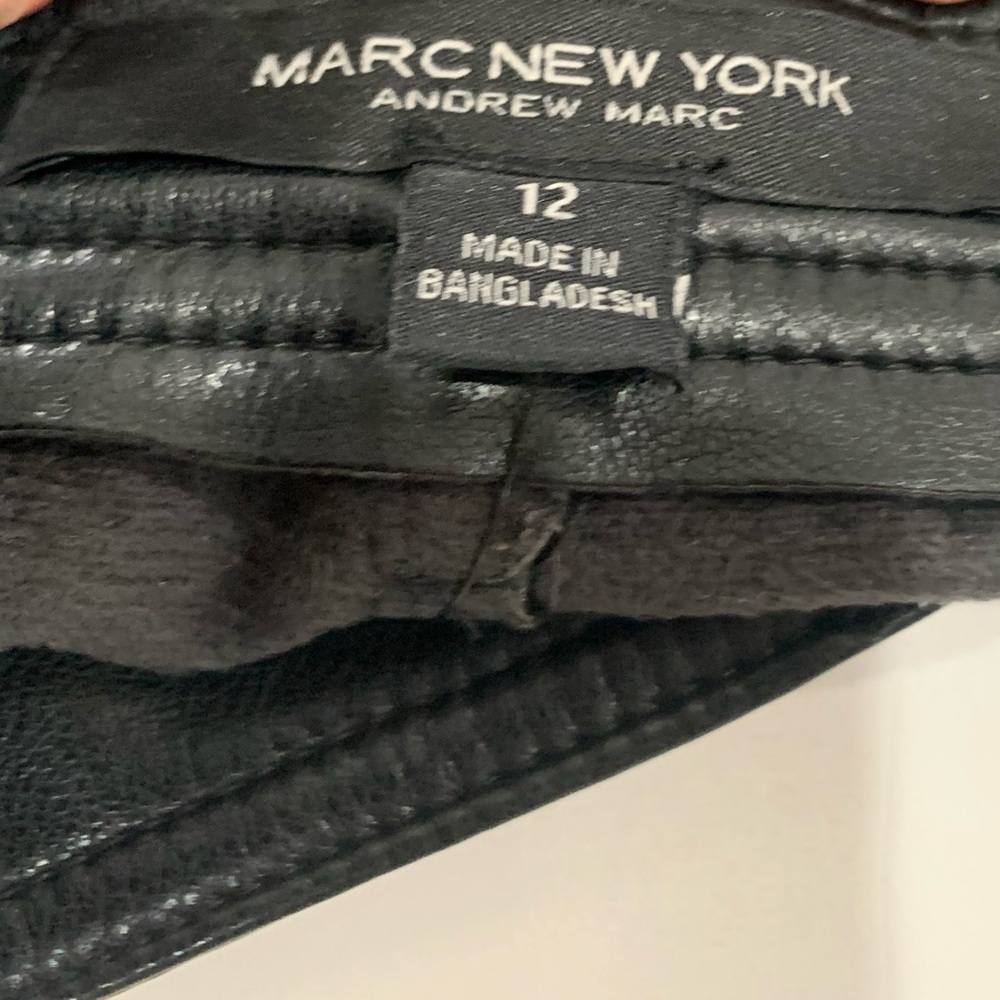 Marc New York Black Faux Leather Pants NWT - Picture 5 of 7